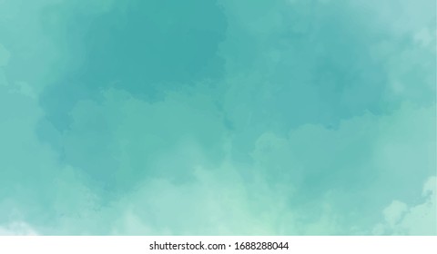 Blue watercolor background for your design, watercolor background concept, vector.
