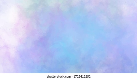 Blue watercolor background for your design, watercolor background concept, vector.
