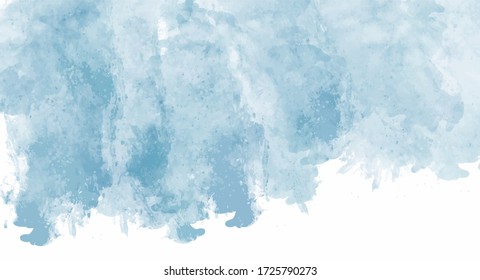 Blue watercolor background for your design, watercolor background concept, vector.
