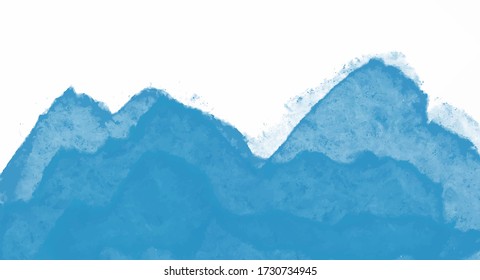Blue watercolor background for your design, watercolor background concept, vector.
