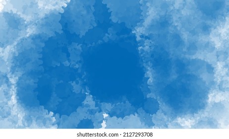 Blue watercolor background for your design, watercolor background concept, vector.