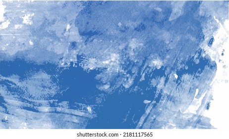 Blue watercolor background for your design, watercolor background concept, vector.