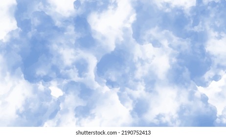 Blue watercolor background for your design, watercolor background concept, vector.
