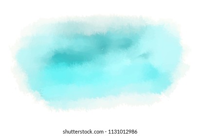 Blue watercolor background.Abstract watercolor stains.