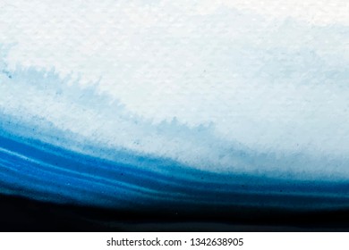 Blue watercolor brush stroke vector