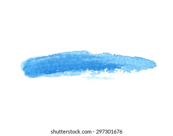 Pinselstrich mit blauem Wasser, Vektorelement für Ihr Design