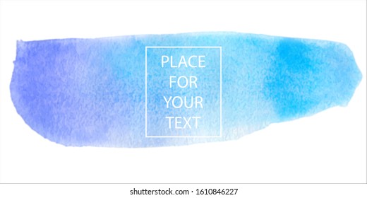 Blue watercolor brush strokes, may be used as background
