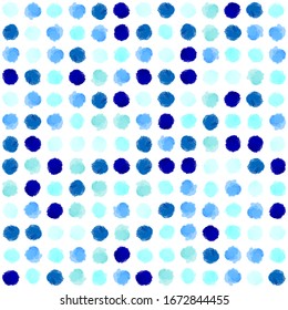 Círculos de color azul. Patrón sin problemas del vector.