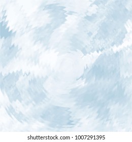 blue watercolor cloudscape pattern with circled riffles, vector illustration