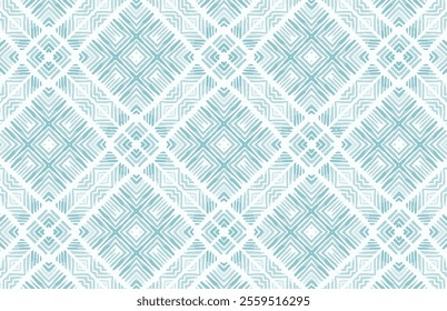 Blue watercolor grunge geometric design pattern