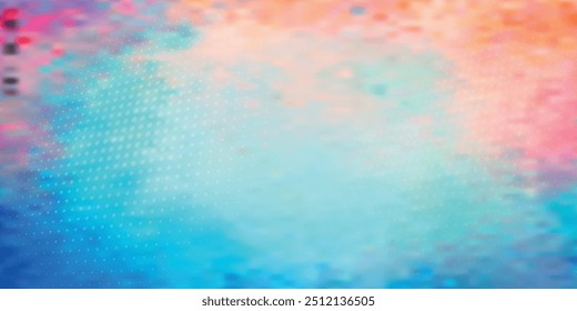 Diseño de fondo de pintura de acuarela azul con bordes de color naranja rosa y centro brillante, sangrado de acuarela y flecos con vibrante textura grunge afligido