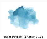 blue watercolor paint stroke background vector illustration