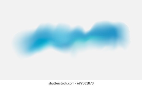 Blue watercolor painted vector