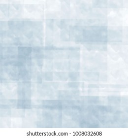 blue watercolor pattern with soft checkered surface, vector illustration