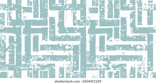 Blue watercolor seamless pattern Gingham Scott Tartan Plaid Buffalo Check Tile Stripe ,Subtle halftone patern. Geometric texture. Faded design for prints. 