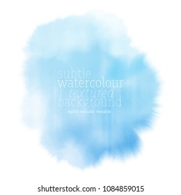 Blue Watercolor Splotch Stock Vector (Royalty Free) 720692626 ...