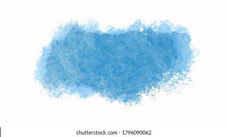 Blue watercolor splash banner background for textures backgrounds and web banners design
