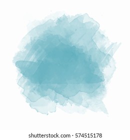 Blue watercolor splash vector