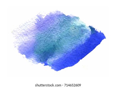 blue watercolor splash vector painted water color background