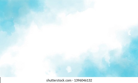 Blue Watercolor Splash Web Page Screen Size Background