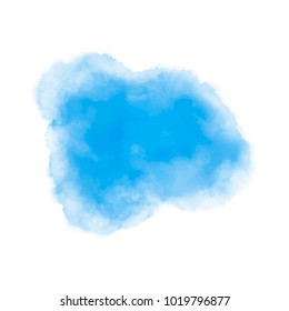 blue watercolor splotch