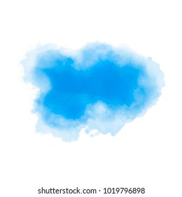 blue watercolor splotch
