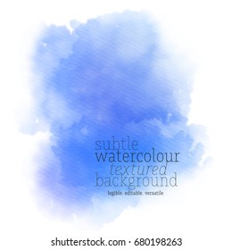 Blue Watercolor Splotch