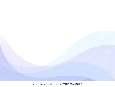 Blue watercolor style abstract wave background