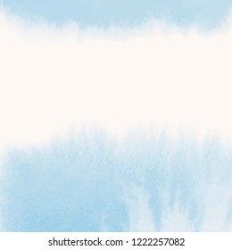 Vetor de banner de estilo de aquarela azul