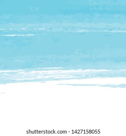 Blue watercolor texture background, hand painted vector illustration. Perfect for social media posts, wedding invitations, business cards, quotes, wall art, and much more!
