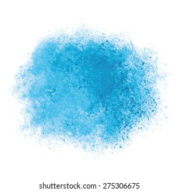 blue watercolor texture background, hand painted vector illustration