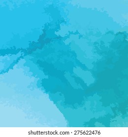 blue watercolor texture background, hand painted vector illustration