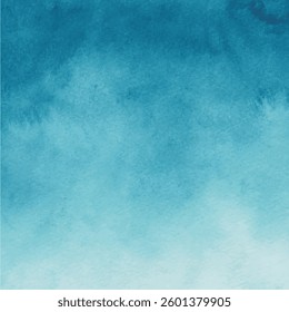 Blue Watercolor Texture Background Soft Abstract Artistic Design