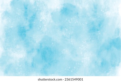 Blue watercolor texture  background vector