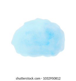 Blue watercolor texture on the white background, vector ink, acrylic decoration. Trendy background for design, party, birthday, wedding, invitation, web, banner, card, poster 
