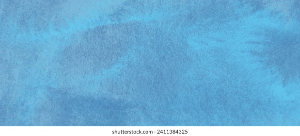 Fondo vectorial de textura de color azul para tarjetas, volante, afiche, banner y diseño de cubierta. Ilustración de pincel de acuarela de primavera dibujado a mano para su diseño. Fondo azul grunge.
