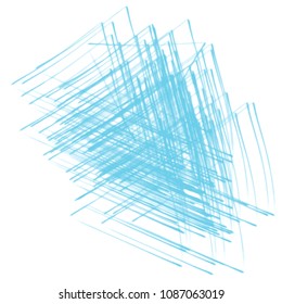 blue watercolor triangle shaped scribble pattern, vector illustration