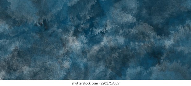 Blauer Aquarell, Vektorhintergrund für Karten, Flyer, Poster, Banner und Cover-Design. Handgezeichnete Illustration für Ihr Design. Platz für Text. Aquarellstruktur. Grunge Hintergrund.	