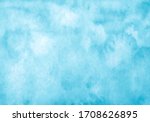 Blue watercolor vector background. Abstract hand paint square stain backdrop