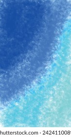 Blue watercolor vector background. Abstract paint background