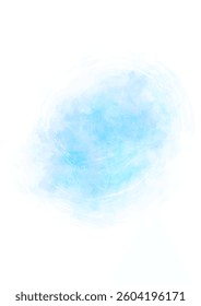 Blue watercolor vector background with brush strokes and splashes. 
Watercolor texture for cover, postcard, banner, flyer, ads. Water surface on white background. Sea. Waves. Summer illustration.