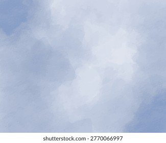Blue watercolor vector background with soft gradients and fluid texture, abstract artistic design, calm and elegant composition, perfect for banners, prints, wallpapers and creative projects