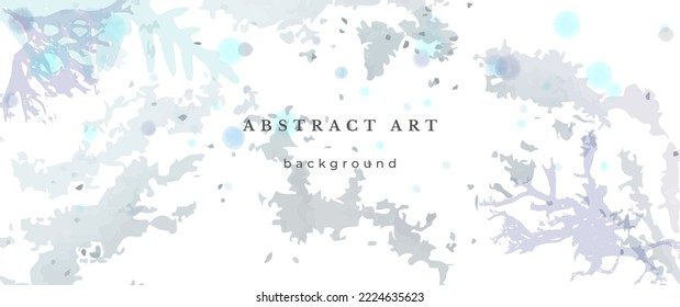 Fondo del vector de color de agua azul. Diseño Resumen de Bodas. Estilo Mínimo Invierno. Textura acuarela. Tonos Fríos Pastel. Art For Invitation Cards Holiday Winter Season. Nochebuena de cubierta moderna.