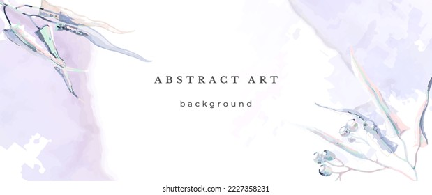 blauer Vektorhintergrund. Abstraktes Hochzeitsdesign. Winterminimalstil. Aquarell Textur. Pastellfarbene Töne. Kunst für Einladungen Karten Feiertage Wintersaison. Modern Cover Weihnachtsfeier.
