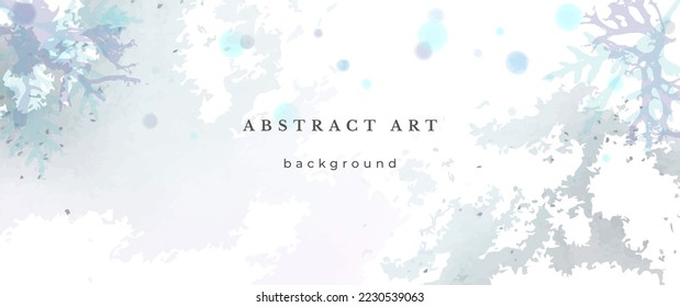 Fondo del vector de color de agua azul. Diseño Resumen de Bodas. Estilo Mínimo Invierno. Textura acuarela. Tonos Fríos Pastel. Art For Invitation Cards Holiday Winter Season. Nochebuena de cubierta moderna.
