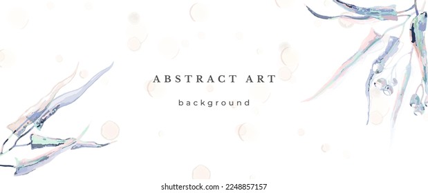 Fondo del vector de color de agua azul. Diseño Resumen de Bodas. Estilo Mínimo Invierno. Textura acuarela. Tonos Fríos Pastel. Art For Invitation Cards Holiday Winter Season. Nochebuena de cubierta moderna.