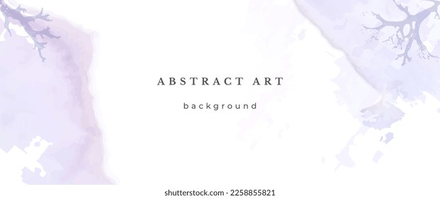 Blue Watercolor Vector Background. Wedding Abstract Design. Winter Minimal Style. Watercolor Texture. Pastel Cold Tones. Art For Invitations Cards Holiday Winter Season. Modern Cover Christmas Party.