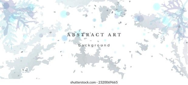 blauer Vektorhintergrund. Abstraktes Hochzeitsdesign. Winterminimalstil. Aquarell Textur. Pastellfarbene Töne. Kunst für Einladungen Karten Feiertage Wintersaison. Modern Cover Weihnachtsfeier.