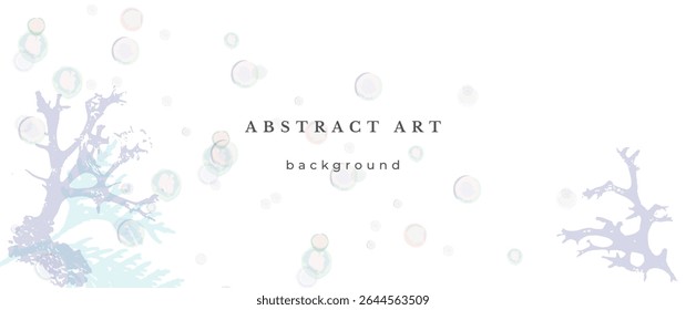 Blue Watercolor Vector Background. Wedding Abstract Design. Winter Minimal Style. Watercolor Texture. Pastel Cold Tones. Art For Invitations Cards Holiday Winter Season. Modern Cover Christmas Party.