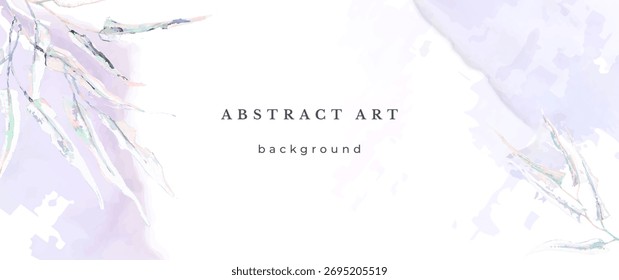 Blue Watercolor Vector Background. Wedding Abstract Design. Winter Minimal Style. Watercolor Texture. Pastel Cold Tones. Art For Invitations Cards Holiday Winter Season. Modern Cover Christmas Party.